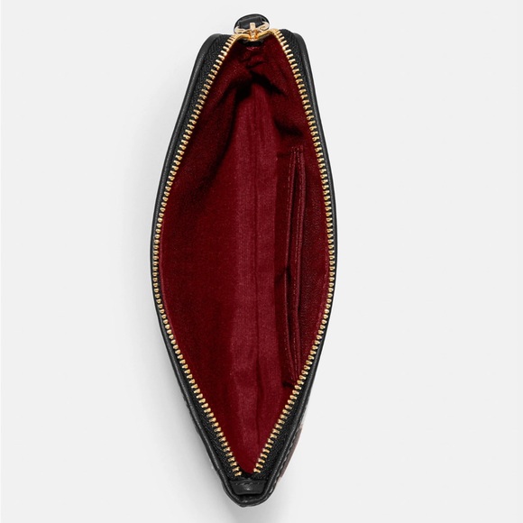 NWT Coach Large Corner Zip Wristlet In Signature Jacquard With Stripes - Picture 2 of 6